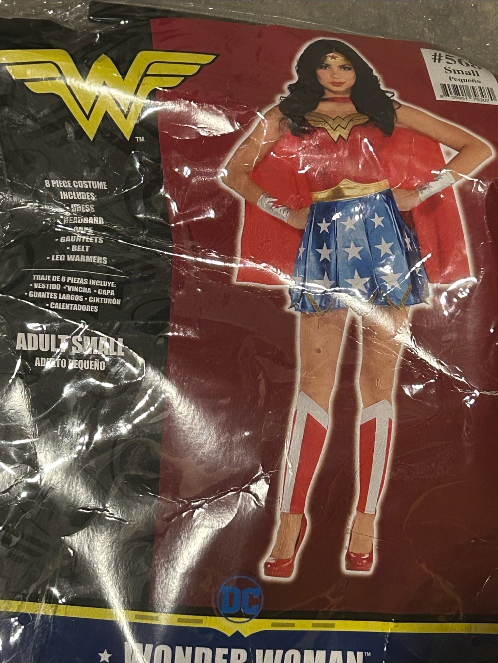 DC Wonder Woman Costume in Red, Blue & Gold